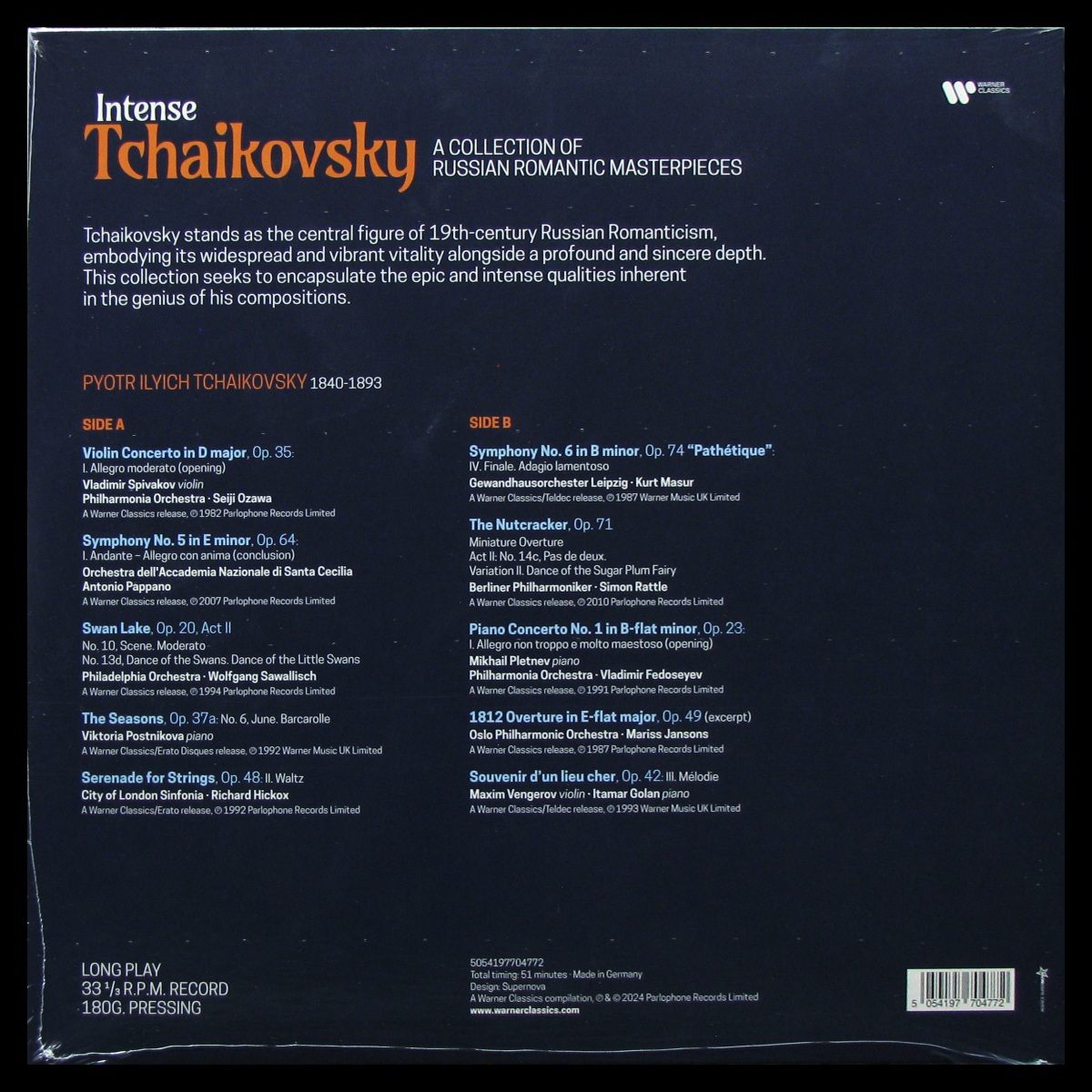 LP V/A — Tschaikowsky: A Collection of Russian Romantic Masterpieces фото 2