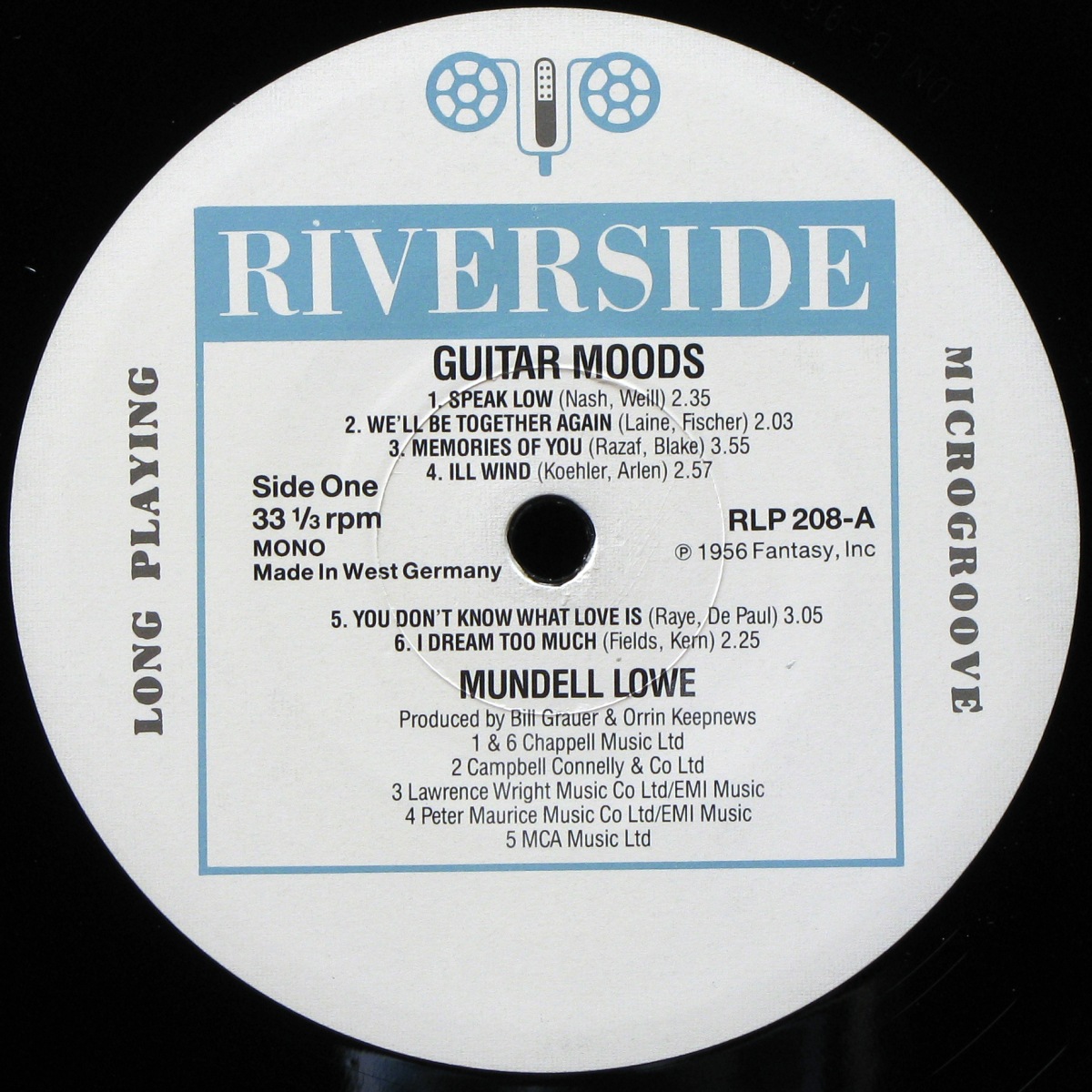 LP Mundell Lowe — Guitar Moods (mono) фото 2