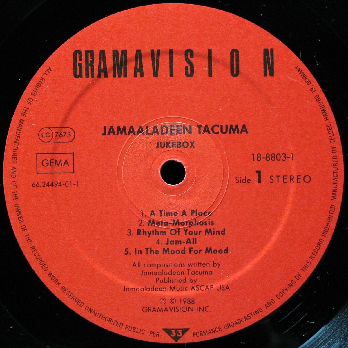 LP Jamaaladeen Tacuma — Jukebox фото 2