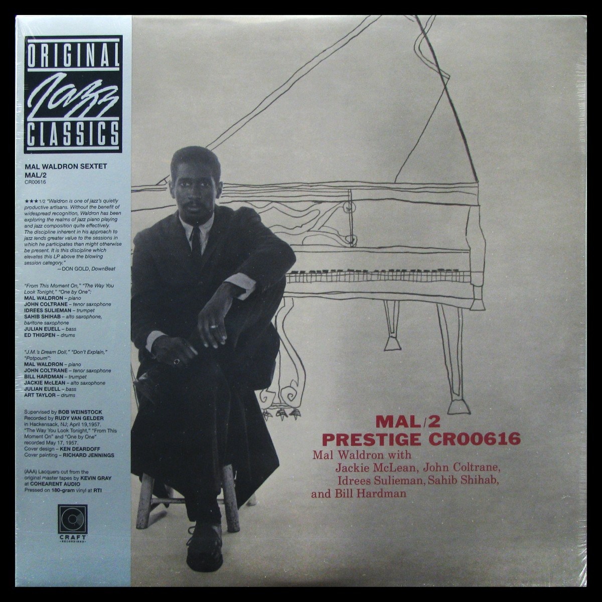 LP Mal Waldron Sextet — Mal/2 (mono, + obi) фото