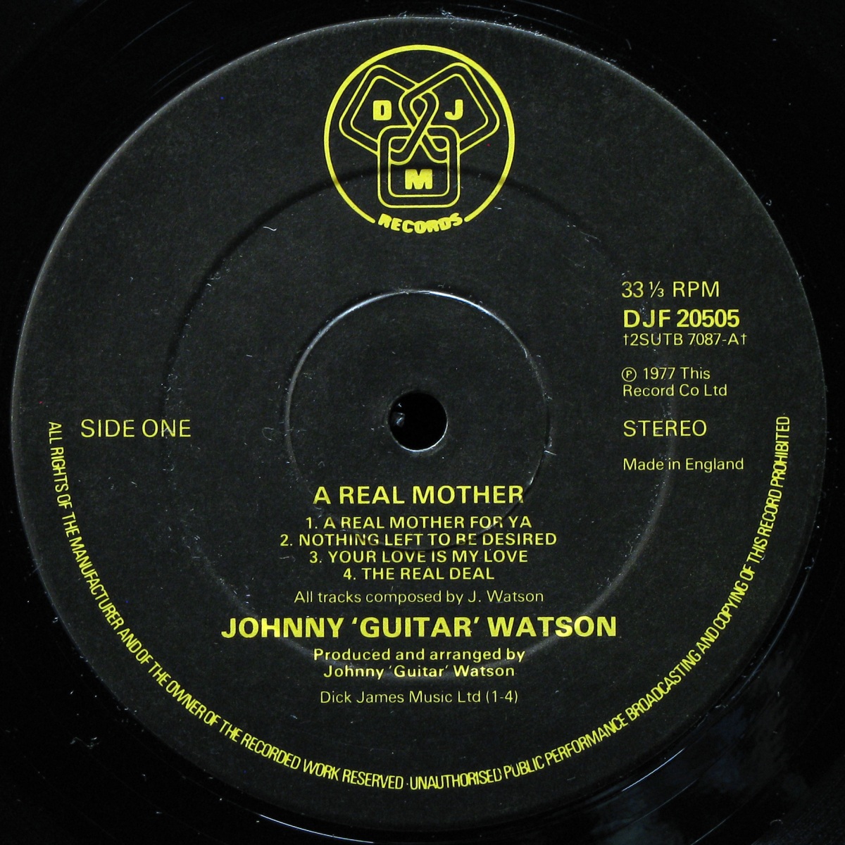 LP Johnny Guitar Watson — A Real Mother фото 2