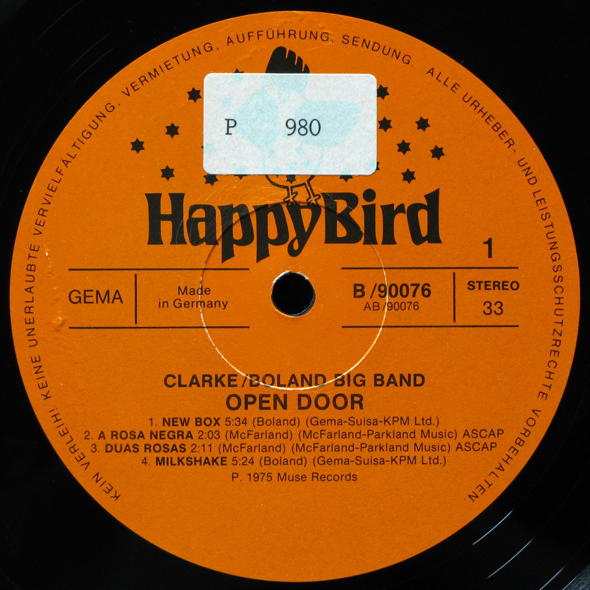 LP Francy Boland/Kenny Clarke Big Band — Open Door фото 2