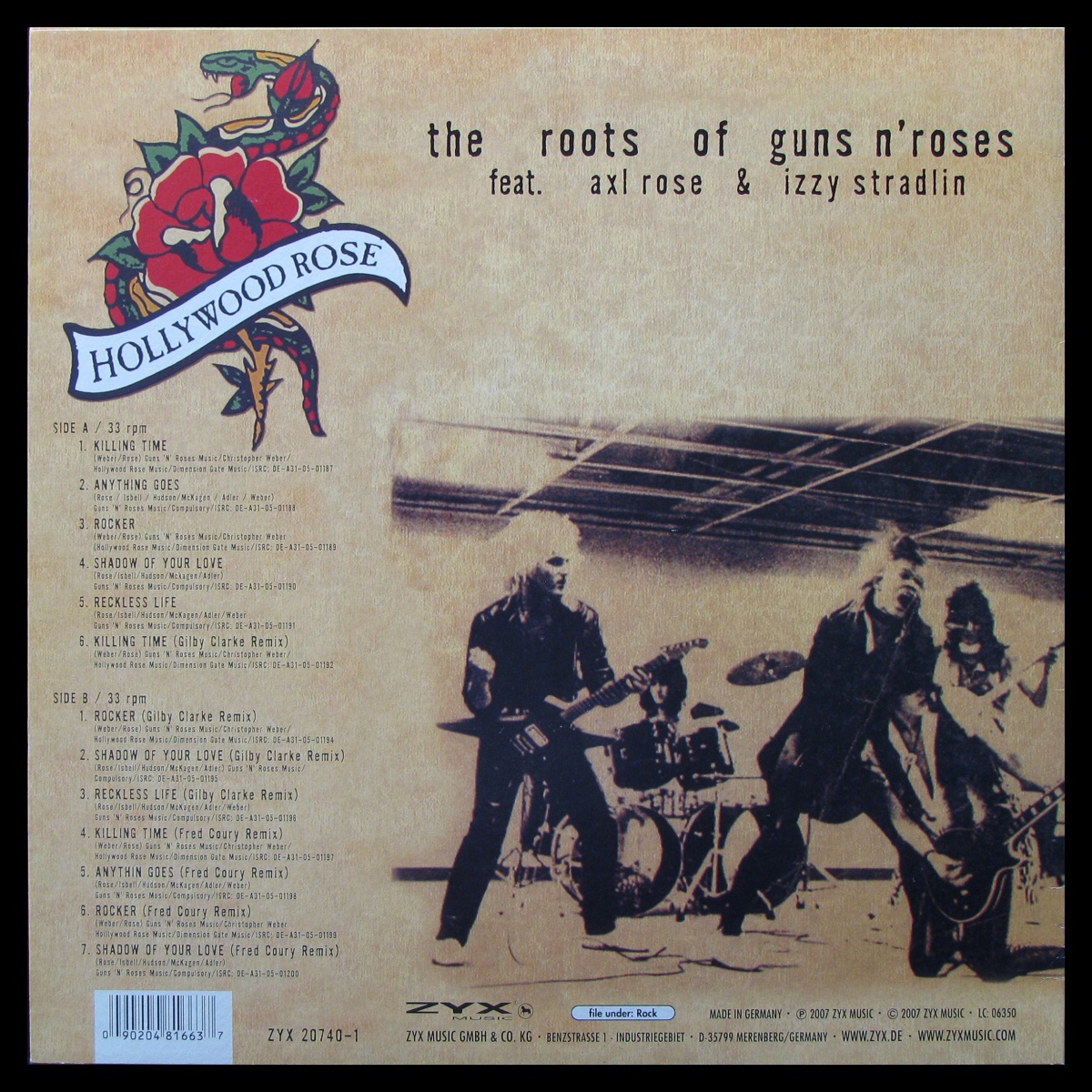 LP Hollywood Rose Feat. Axl Rose & Izzy Stradlin — Roots Of Guns N' Roses фото 2