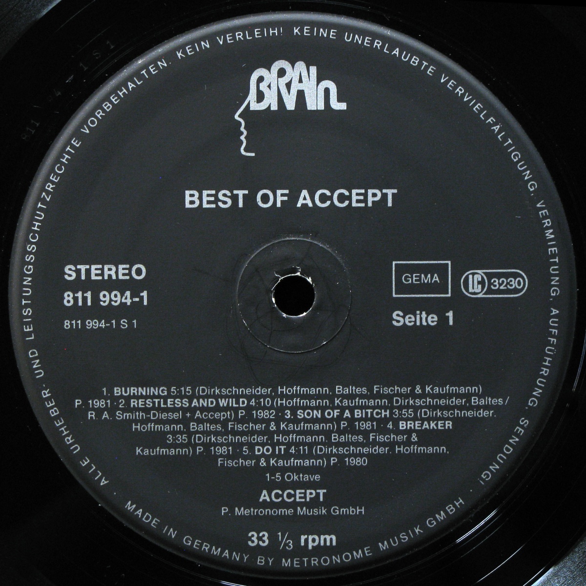 LP Accept — Best Of Accept фото 3