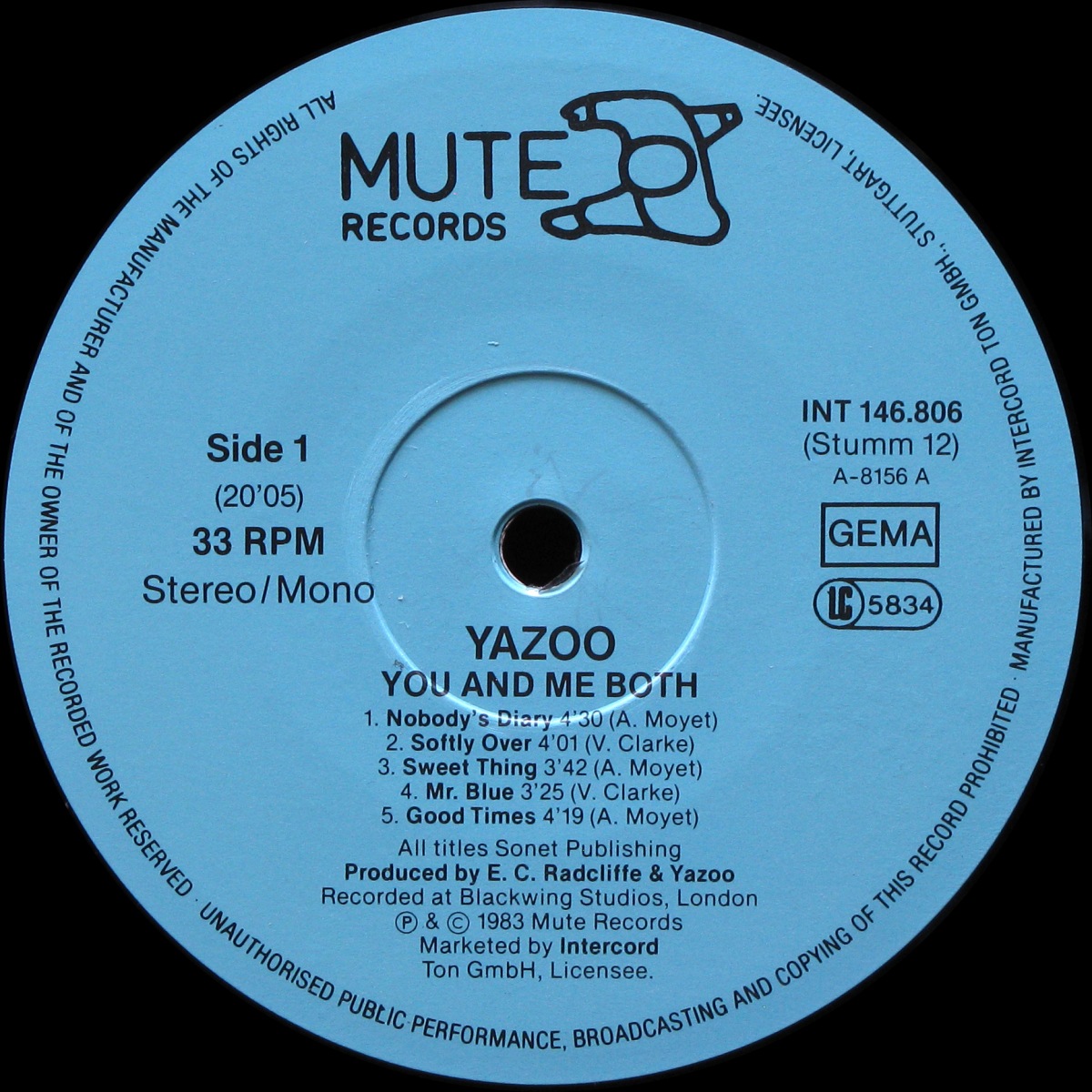 LP Yazoo — You And Me Both фото 2