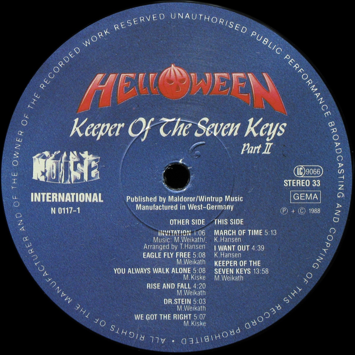 LP Helloween — Keeper Of The Seven Keys Part II фото 3