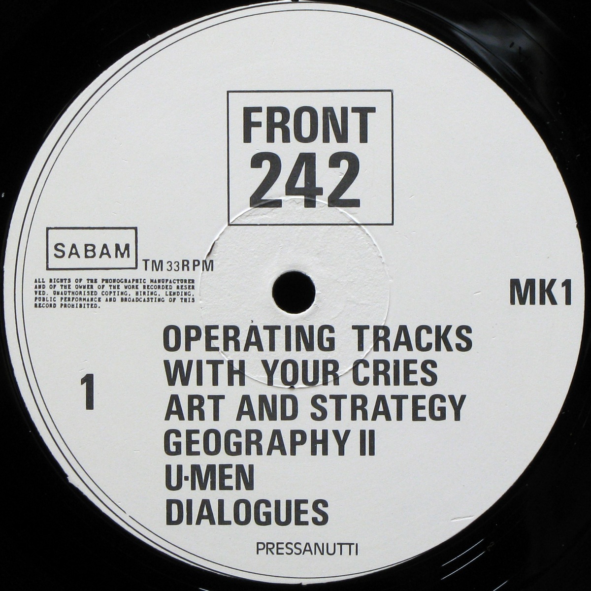 LP Front 242 — Geography фото 3