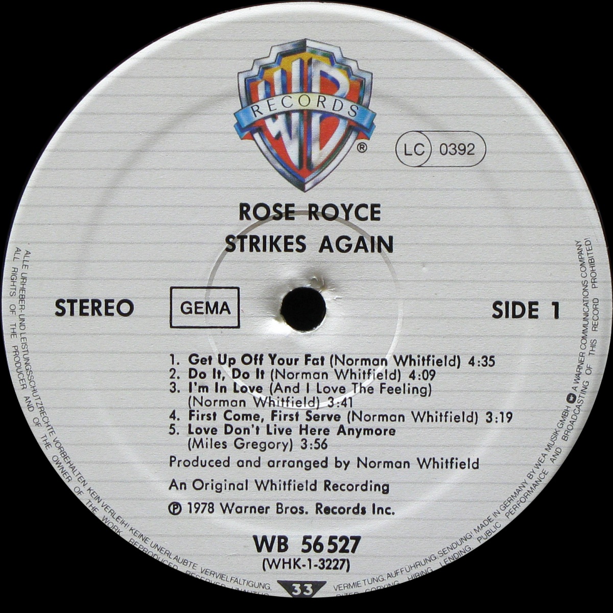 LP Rose Royce — Strikes Again фото 2