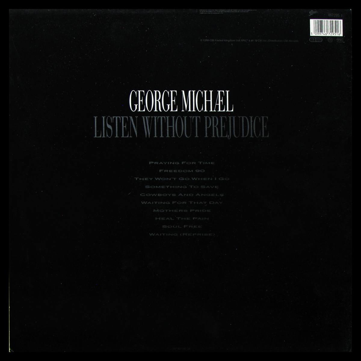 LP George Michael — Listen Without Prejudice фото 2