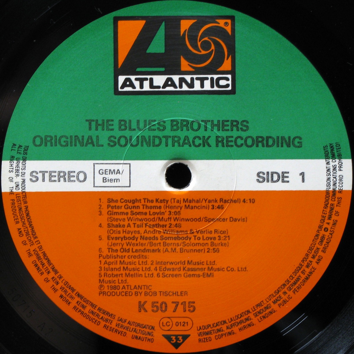 LP Blues Brothers — Original Soundtrack Recording фото 2