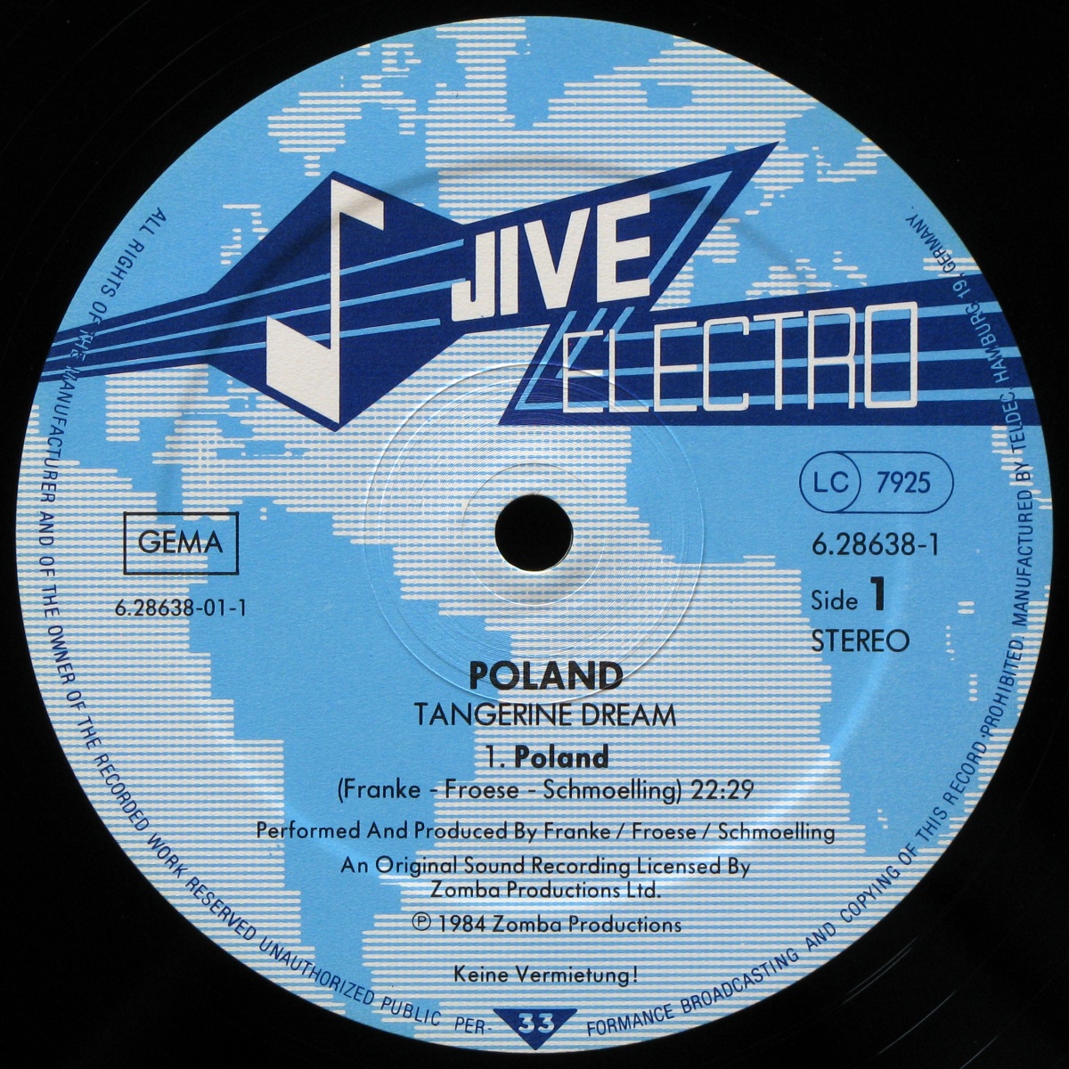 LP Tangerine Dream — Poland (Warsaw Concert) (2LP) фото 3