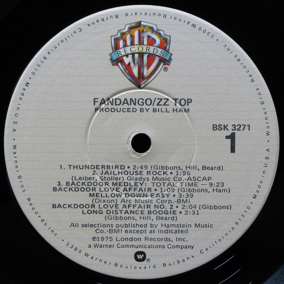 LP ZZ Top — Fandango! фото 3