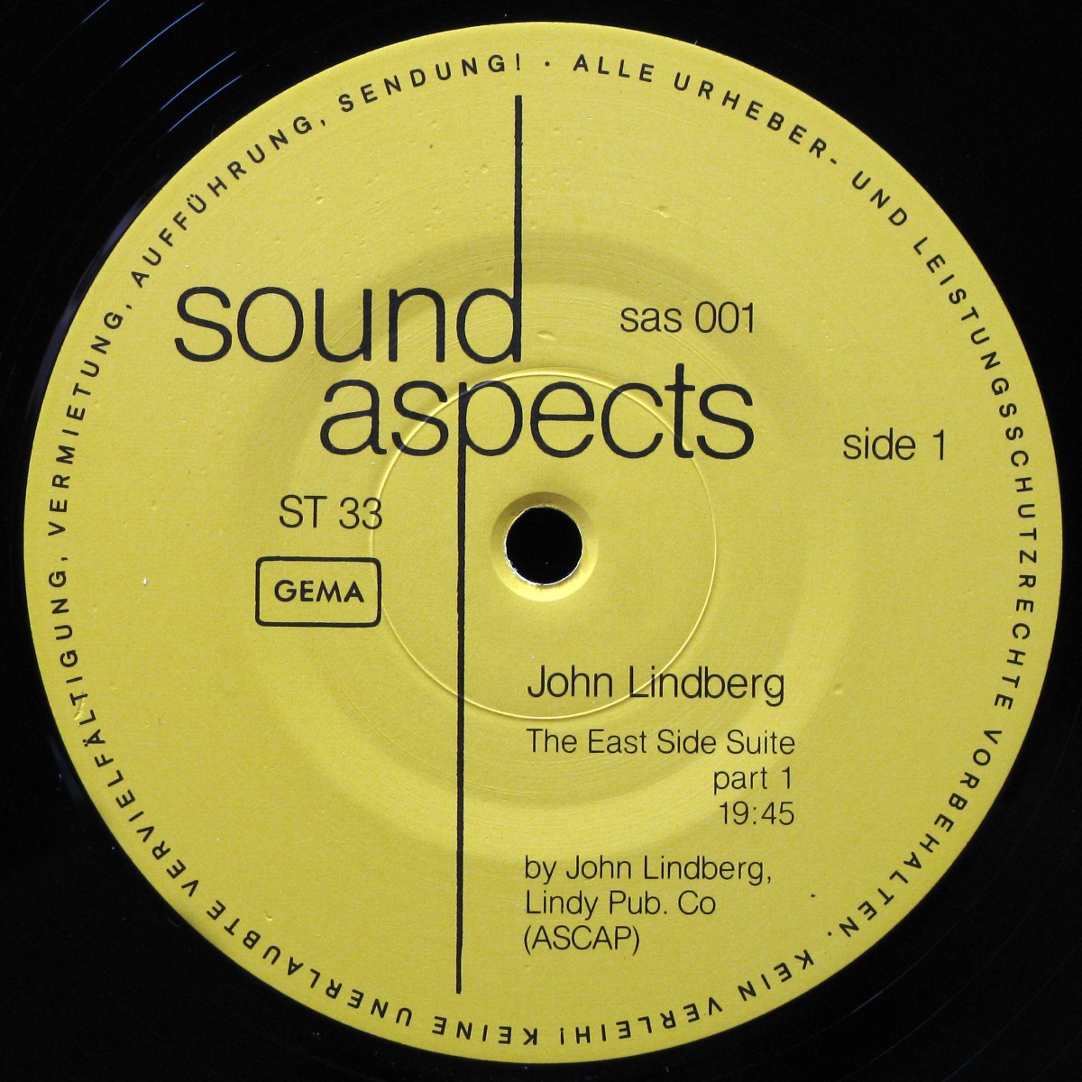 LP John Lindberg — East Side Suite фото 2