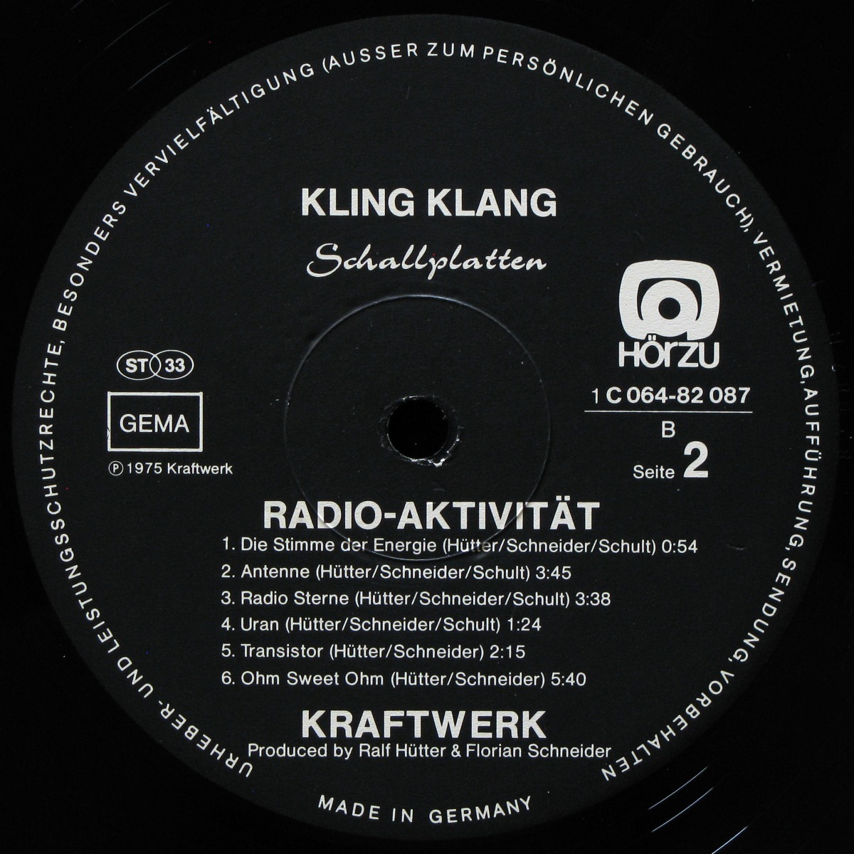 LP Kraftwerk — Radio-Aktivitat (+ stickers) фото 4