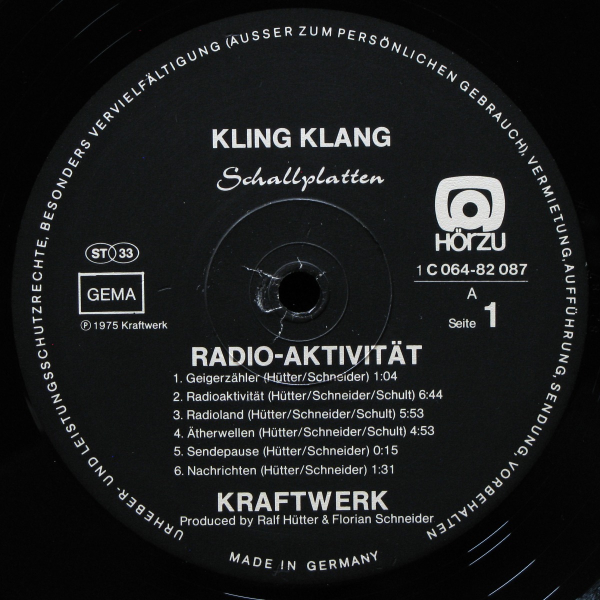 LP Kraftwerk — Radio-Aktivitat (+ stickers) фото 3