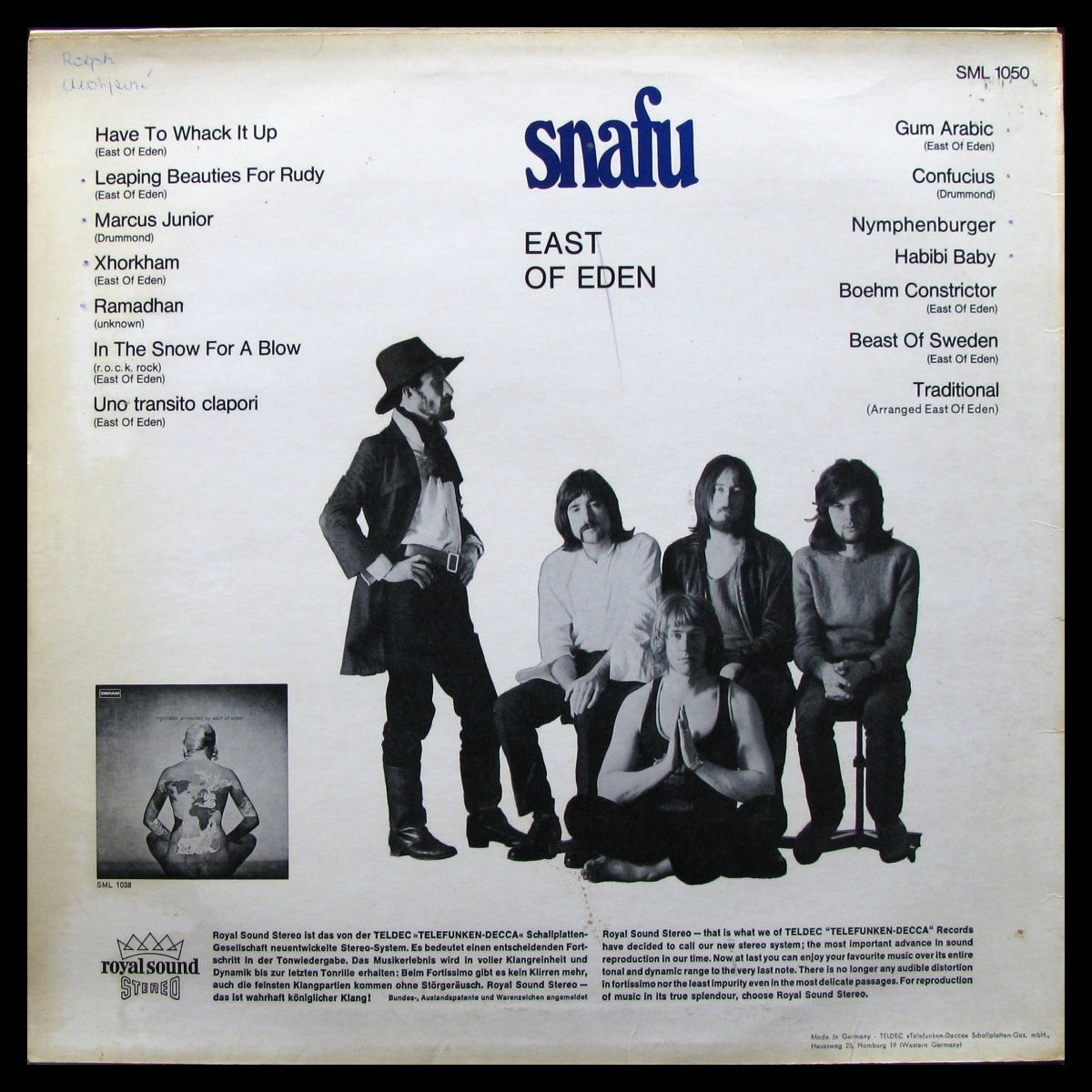 LP East Of Eden — Snafu фото 2