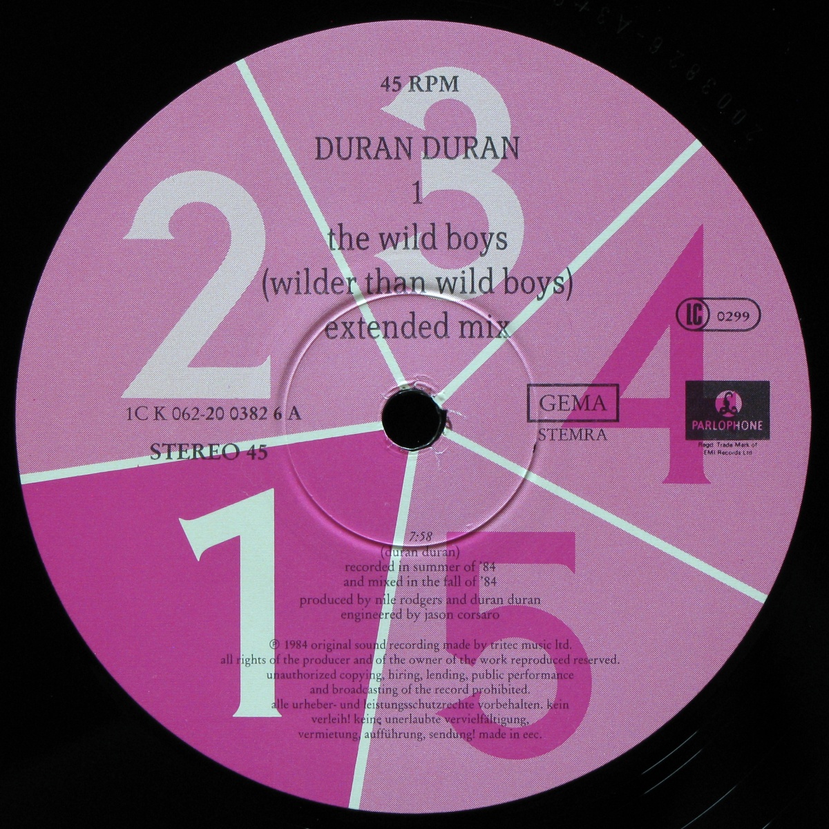 LP Duran Duran — Wild Boys (Wilder Than Wild Boys) (Extended Mix) (maxi) фото 2