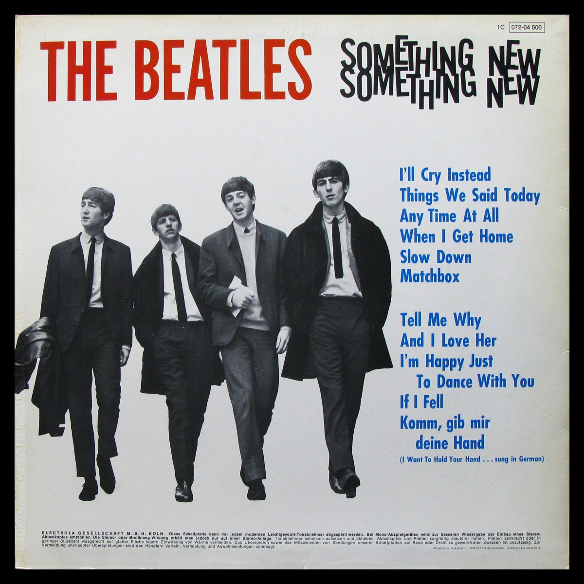 LP Beatles — Something New фото 2