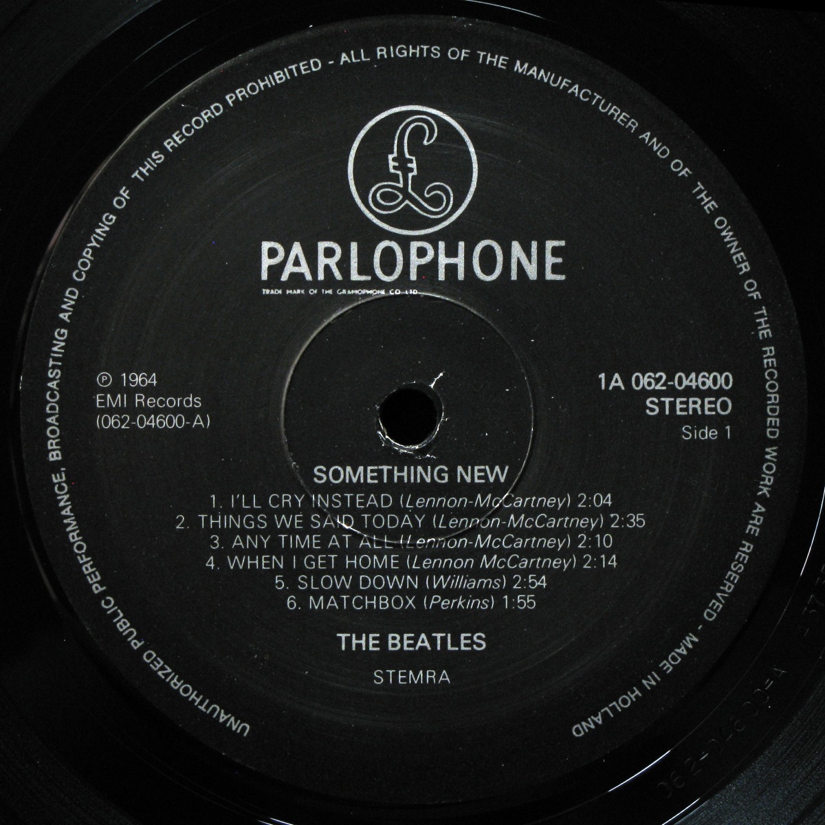 LP Beatles — Something New фото 3