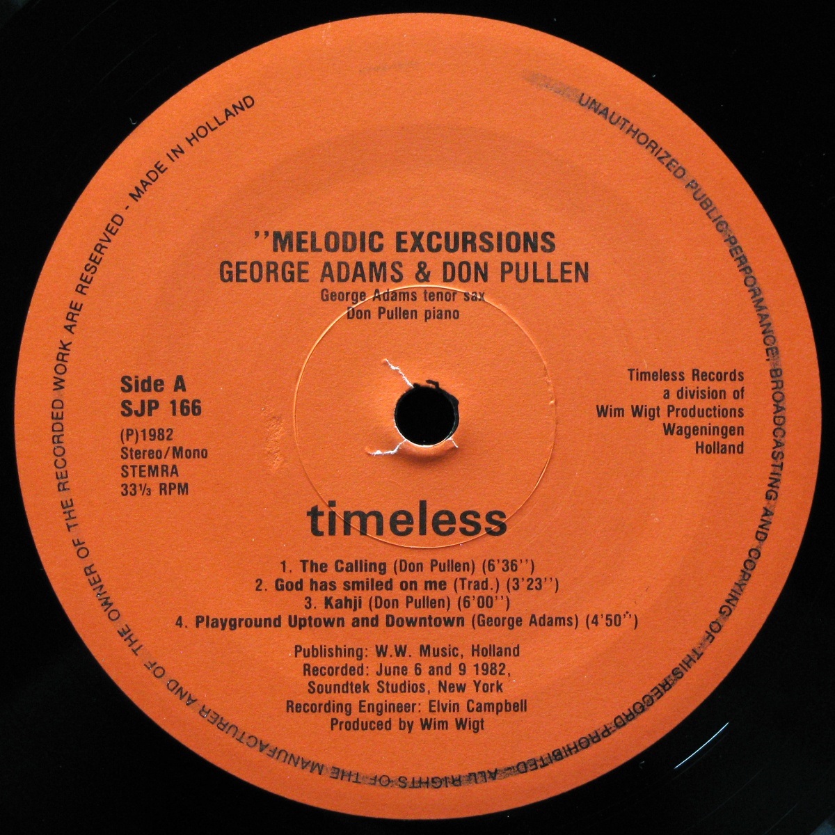 LP George Adams / Don Pullen — Melodic Excursions фото 2