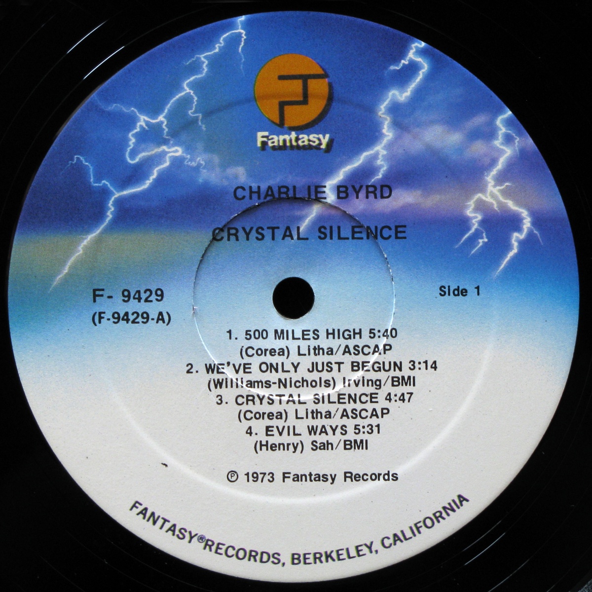 LP Charlie Byrd — Crystal Silence фото 2