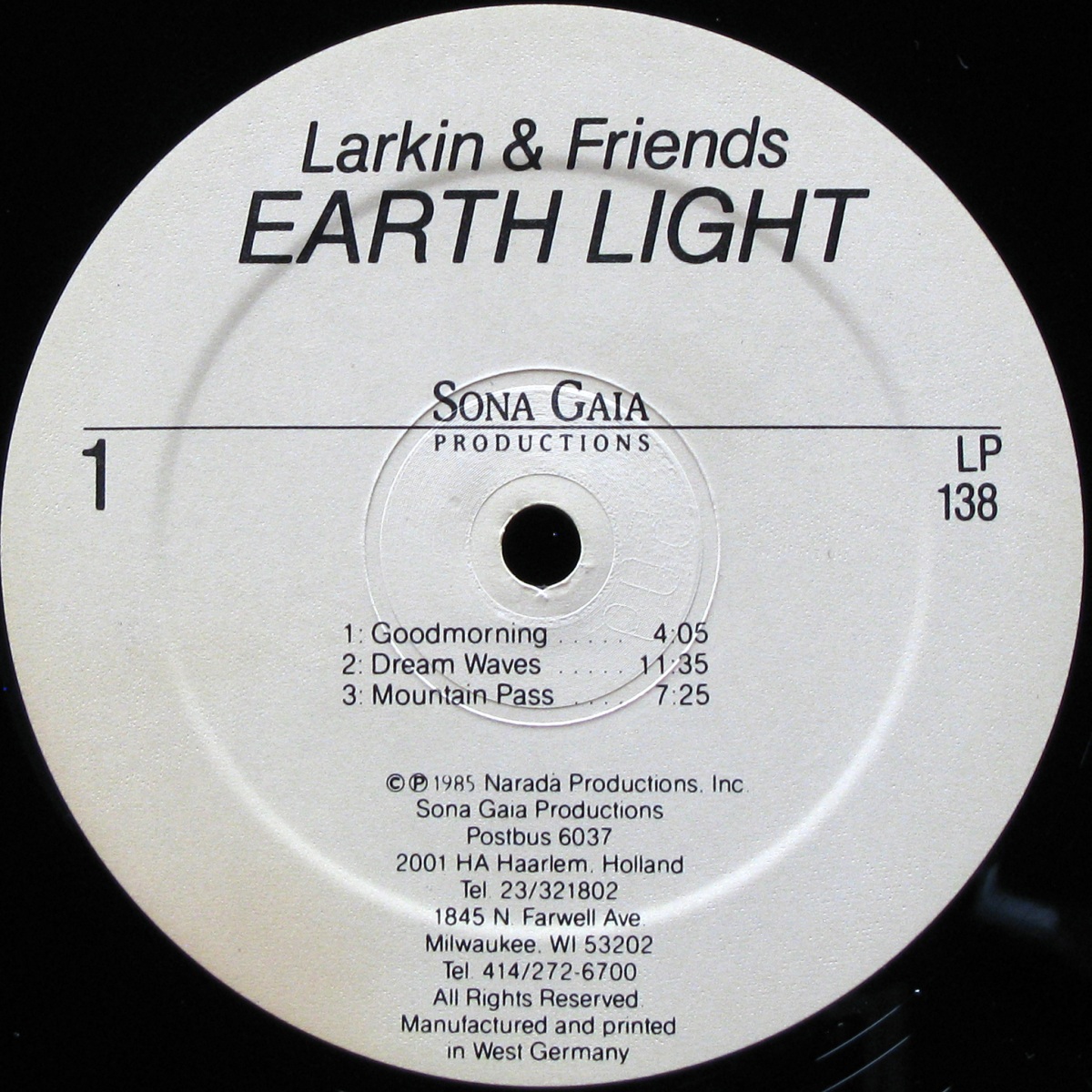 LP Larkin & Friends — Earth Light фото 2