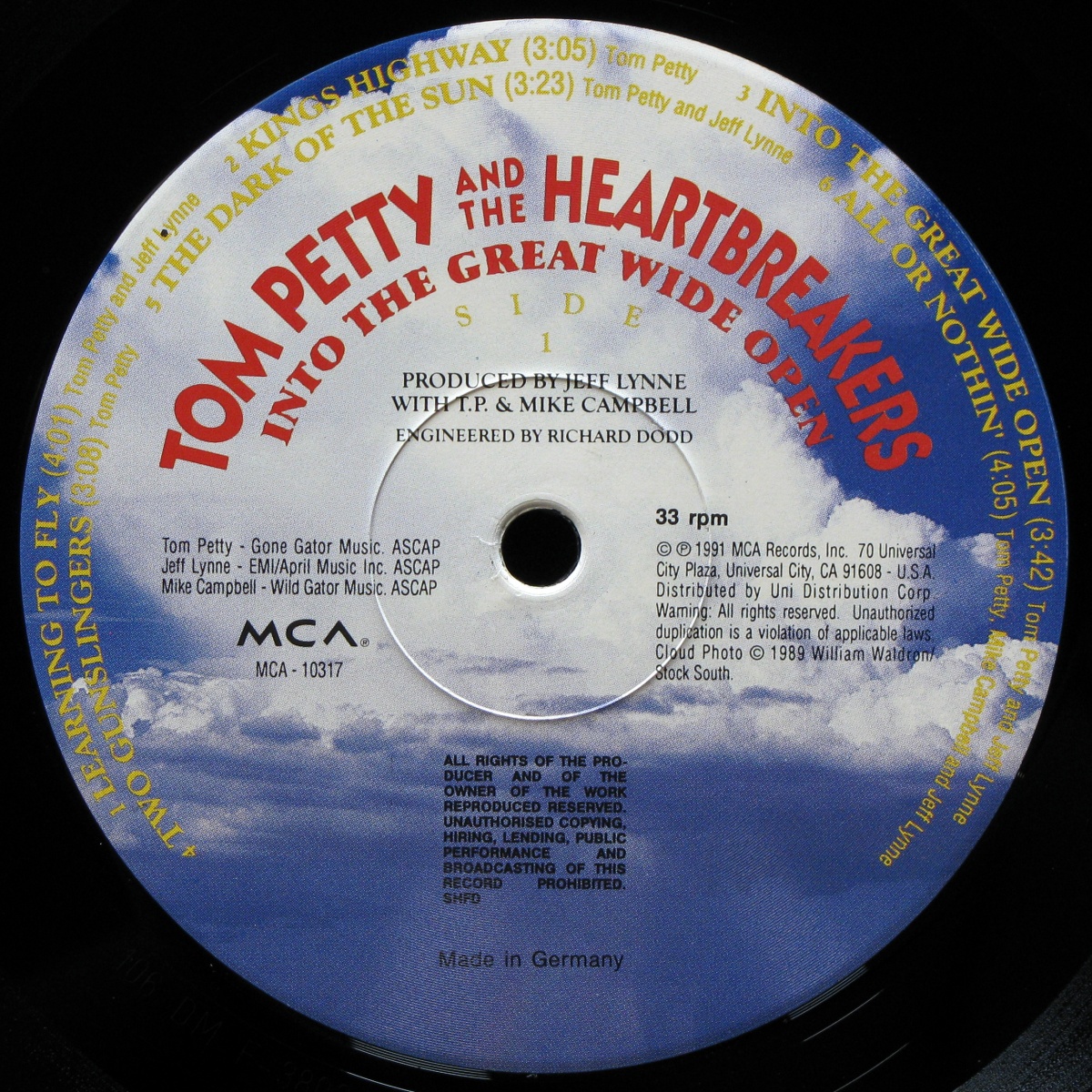 LP Tom Petty And The Heartbreakers — Into The Great Wide Open фото 3