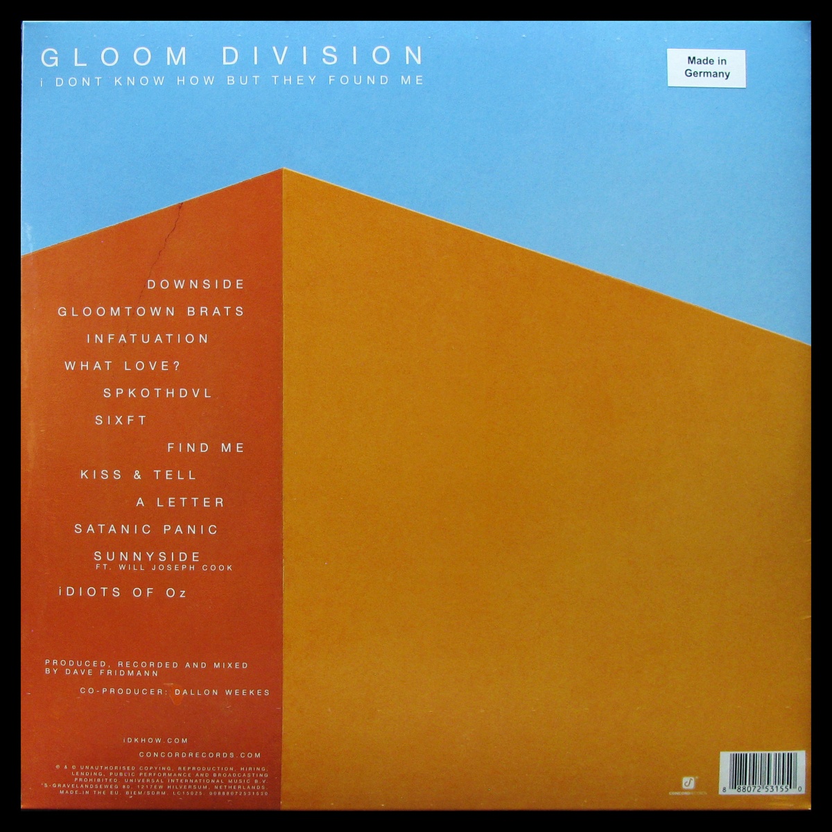 LP I DONT KNOW HOW BUT THEY FOUND ME — Gloom Division фото 2