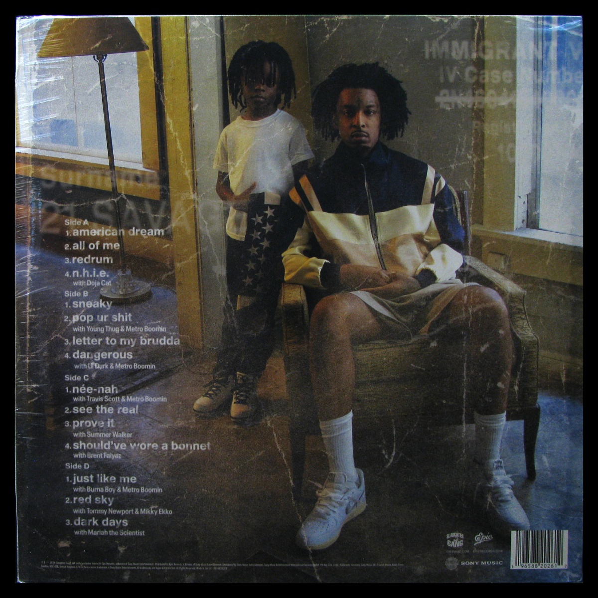 LP 21 Savage — American Dream (2LP) фото 2