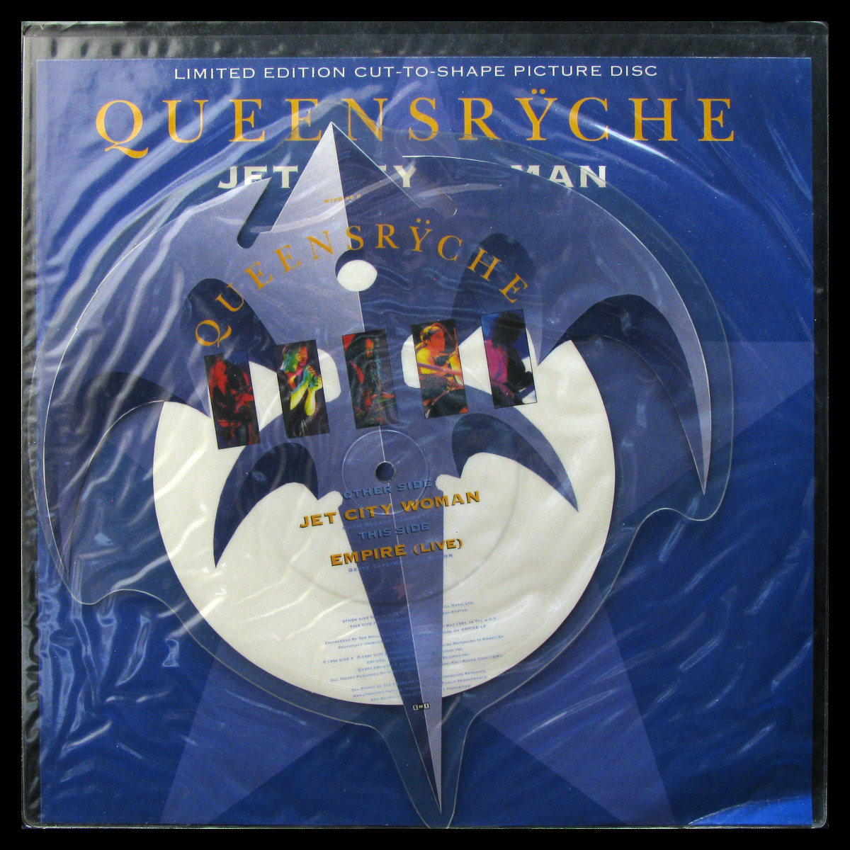 LP Queensryche — Jet City Woman (shape picture disc, single) фото