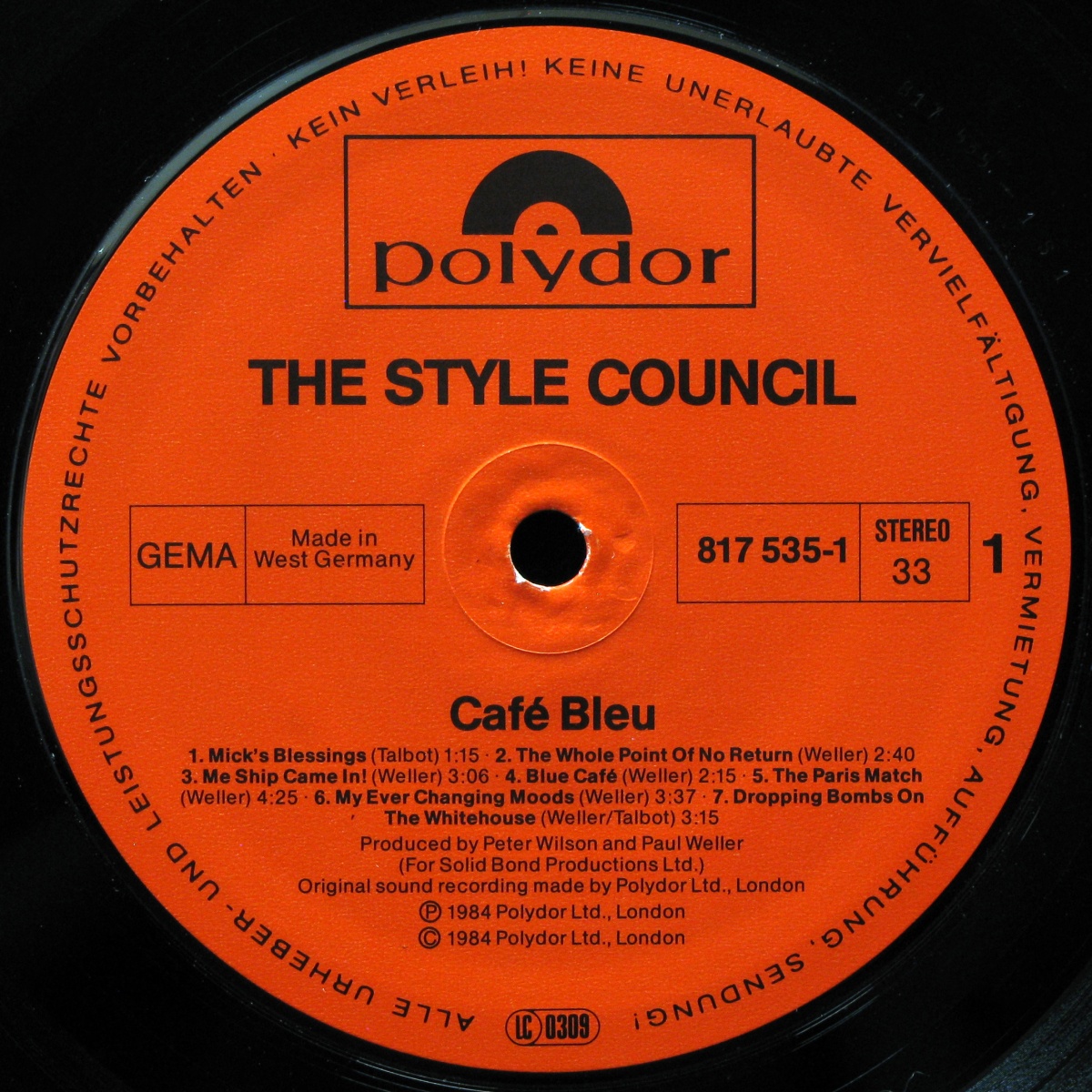 LP Style Council — Cafe Bleu фото 2