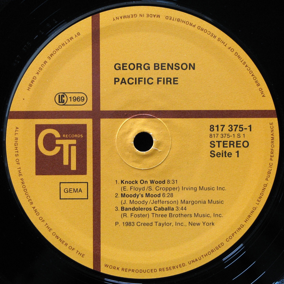 LP George Benson — Pacific Fire фото 2