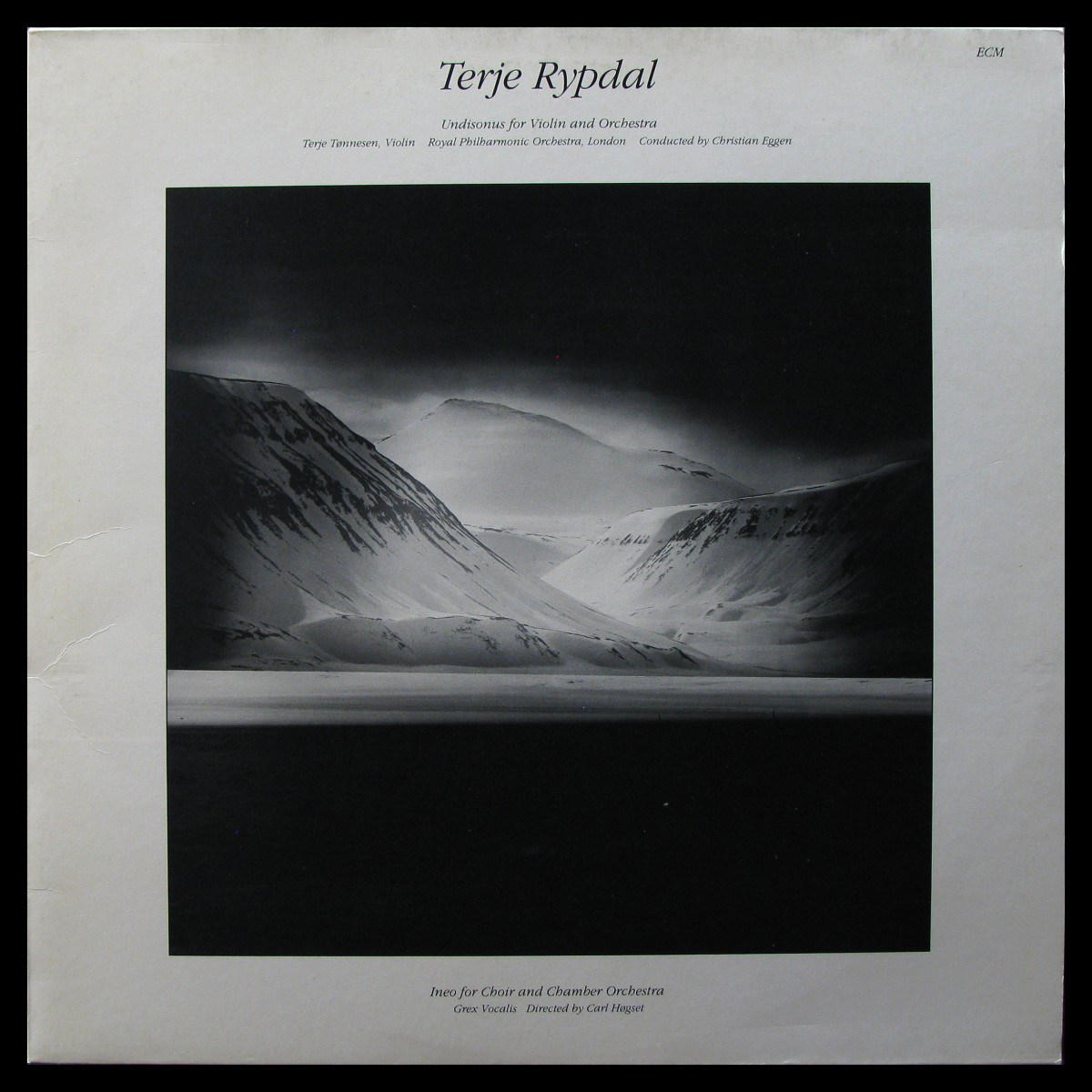 LP Terje Rypdal — Undisonus For Violin And Orchestra / Ineo For Choir And Chamber Orchestra фото