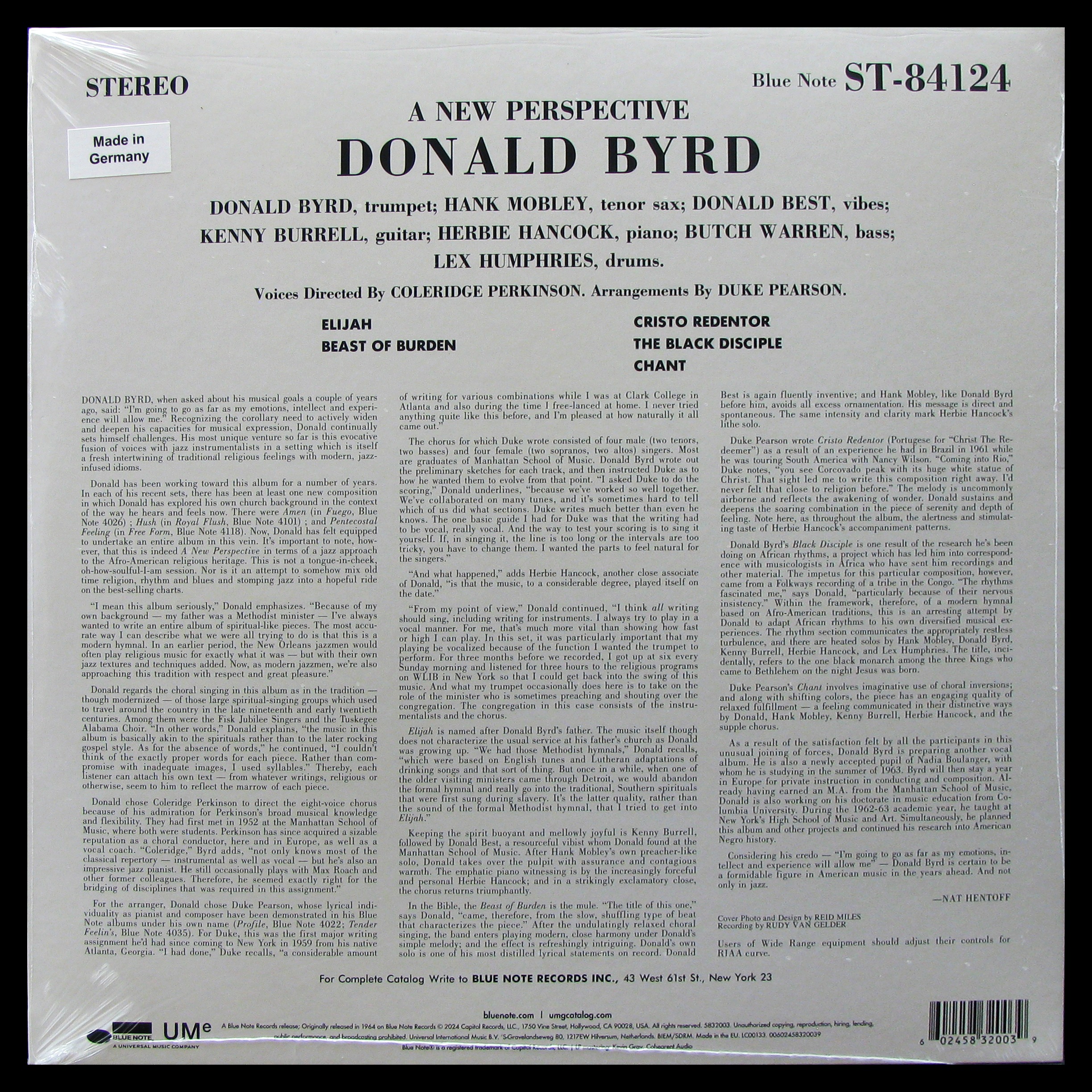 LP Donald Byrd — A New Perspective фото 2