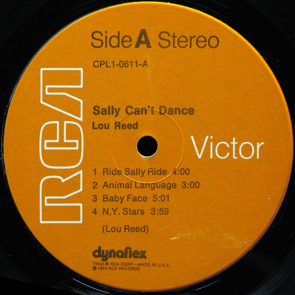 LP Lou Reed — Sally Can't Dance фото 2