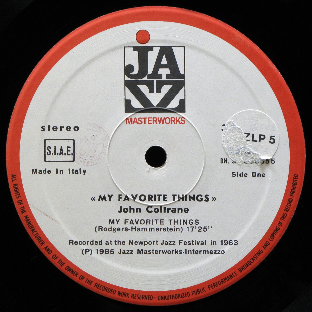 LP John Coltrane — My Favorite Things фото 3