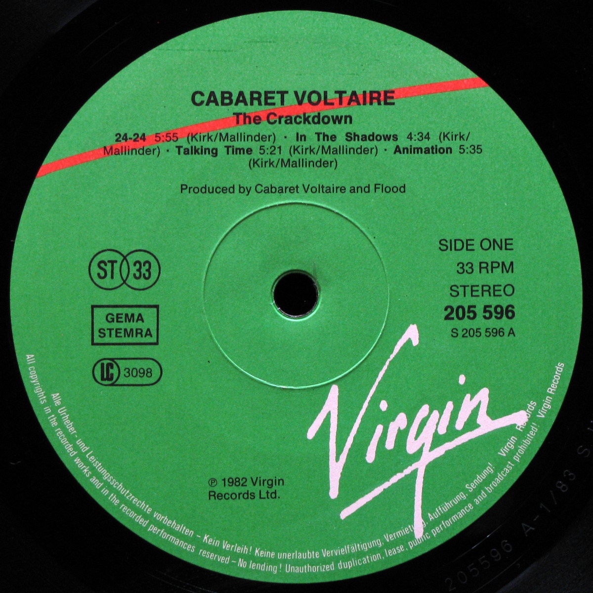 LP Cabaret Voltaire — Crackdown фото 2