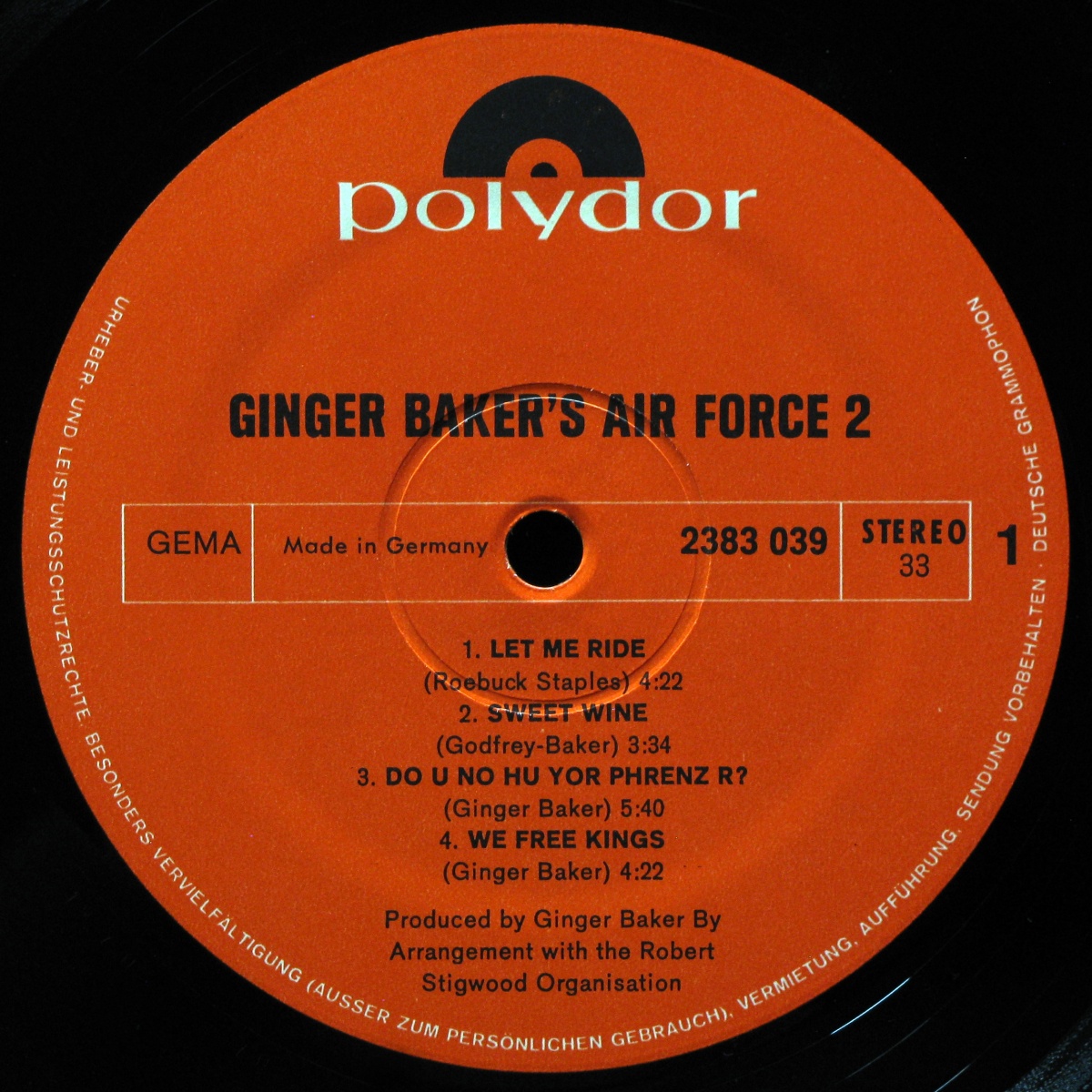 LP Ginger Baker's Air Force — Air Force 2 фото 3