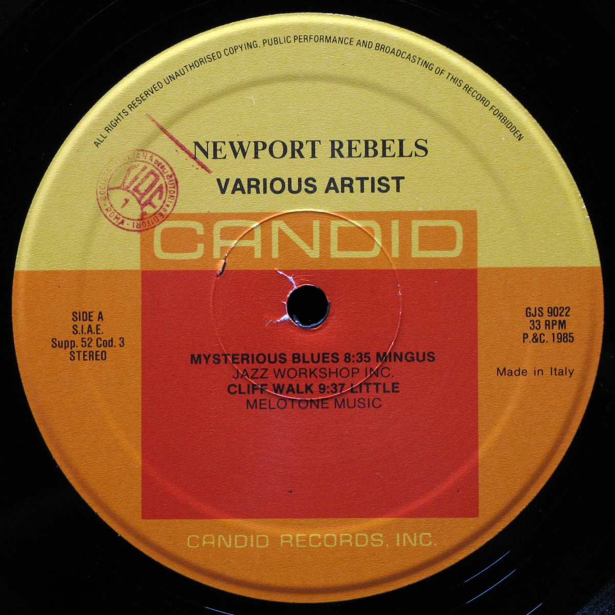 LP Charles Mingus / Max Roach / Eric Dolphy — Newport Rebels / Jazz Artists Guild фото 2