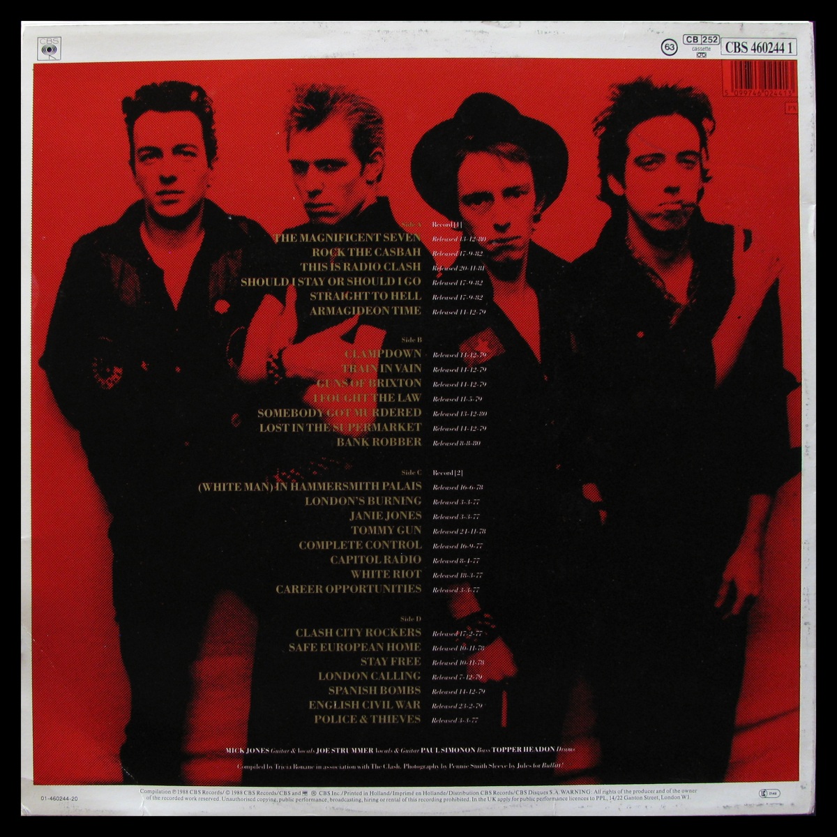 LP Clash — Story Of The Clash Vol. 1 (2LP) фото 2