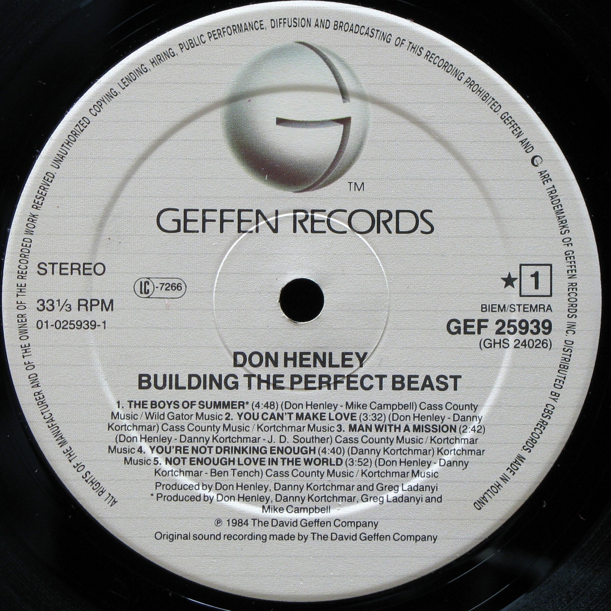 LP Don Henley — Building The Perfect Beast фото 2