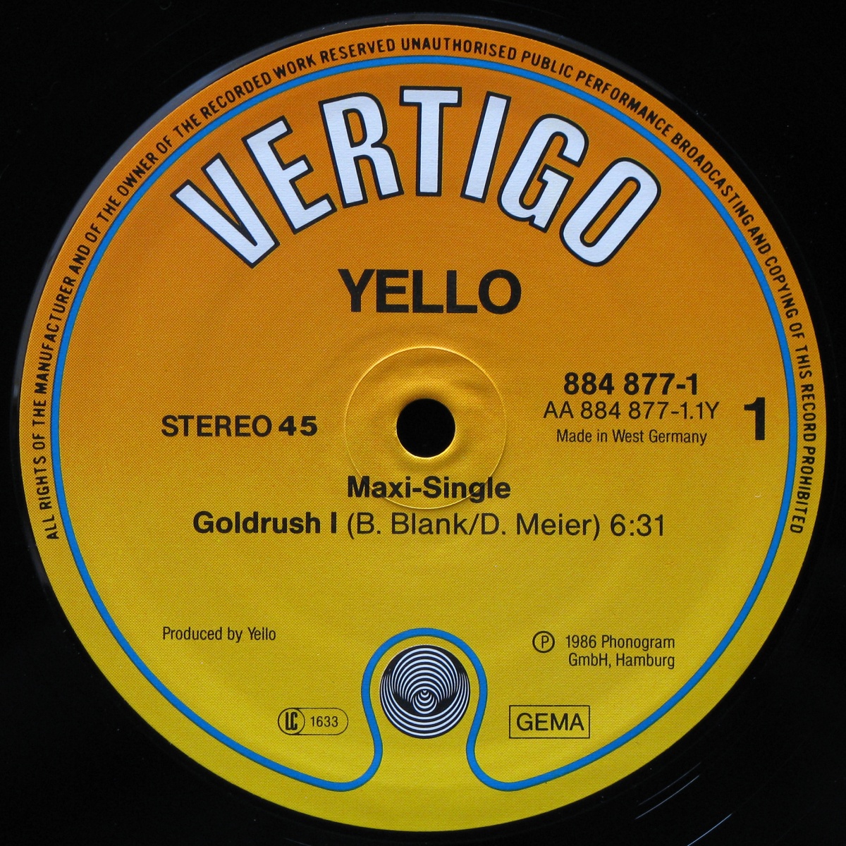 LP Yello — Goldrush (maxi) фото 2