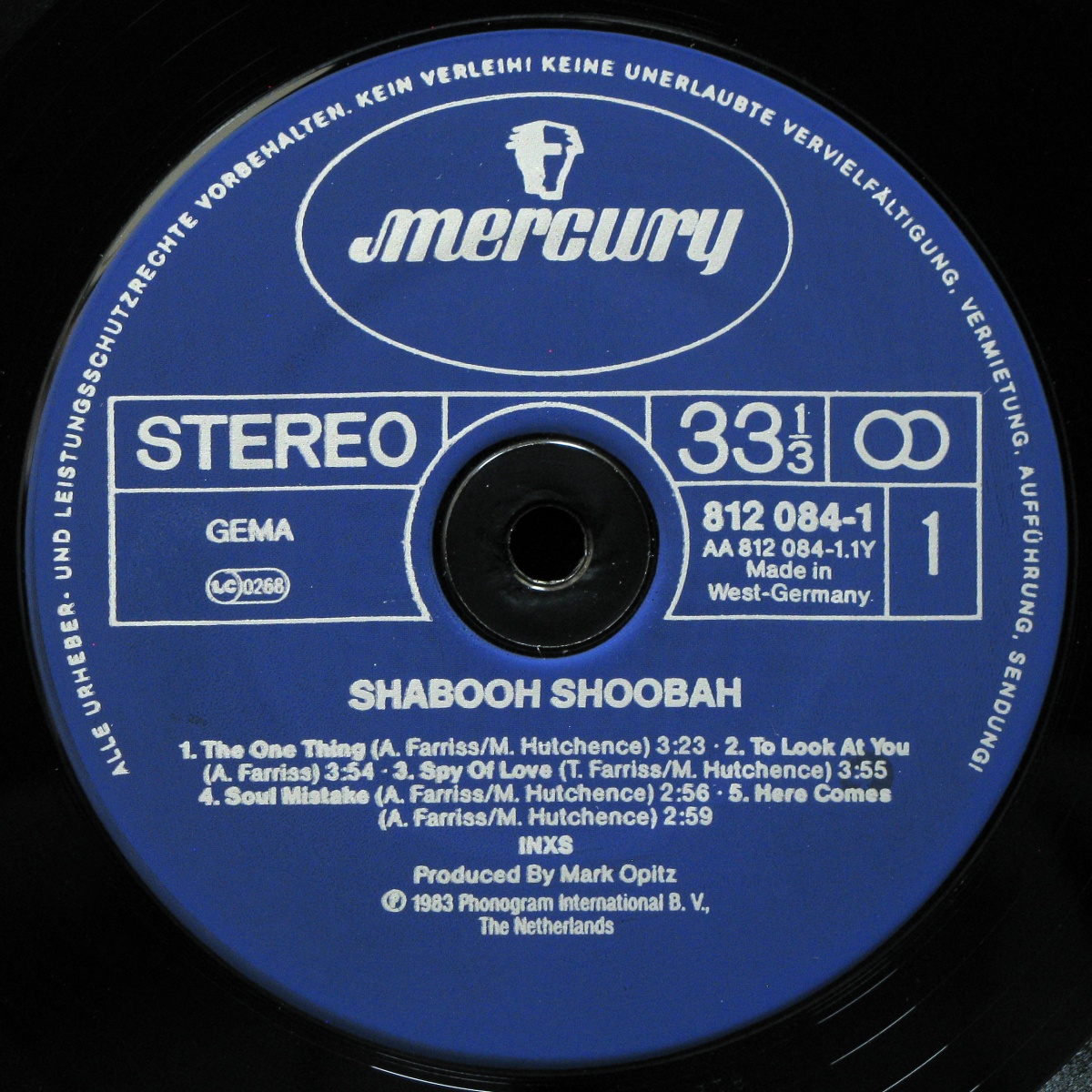 LP Inxs — Shabooh Shoobah фото 2