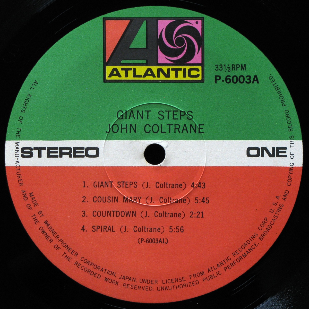 LP John Coltrane — Giant Steps фото 3