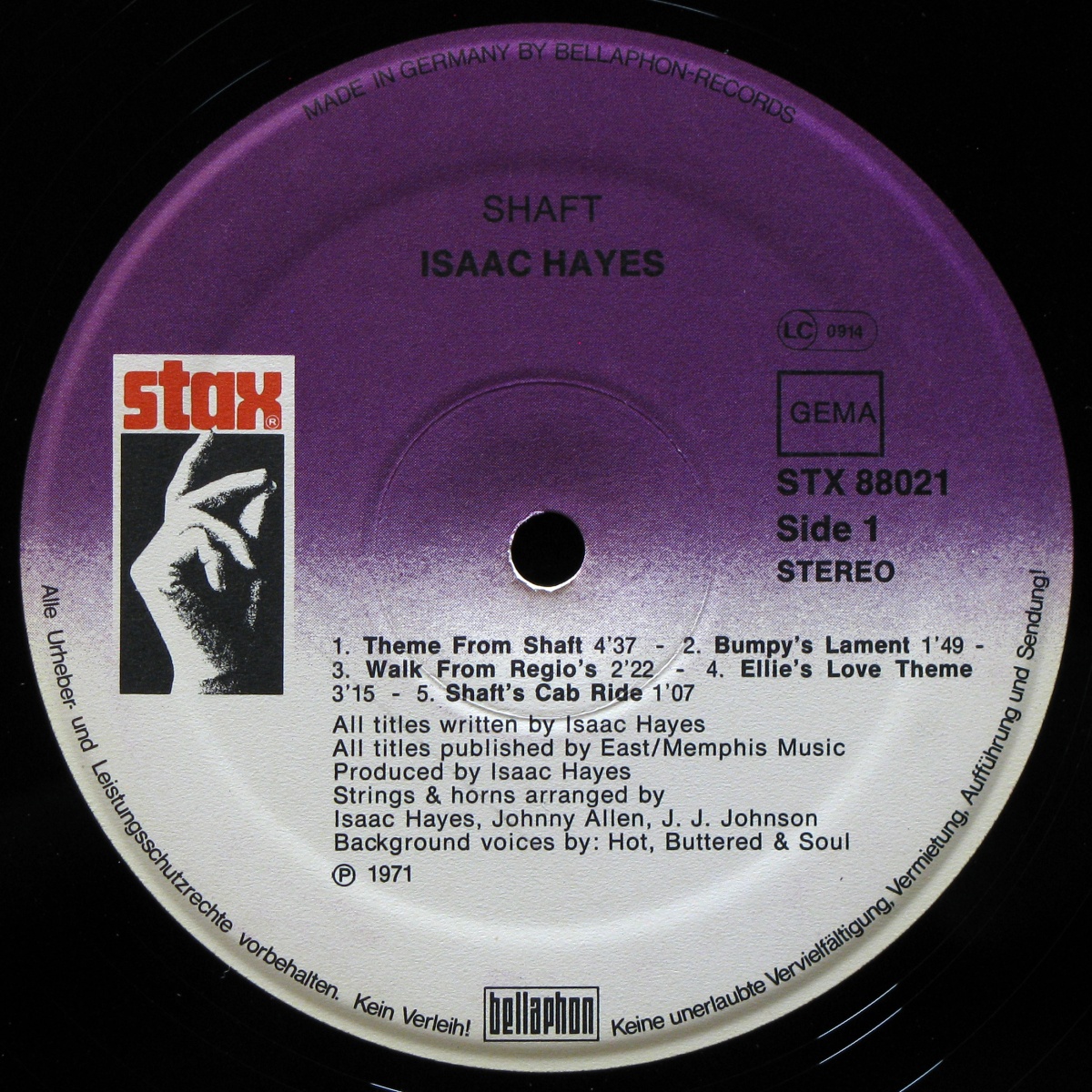 LP Isaac Hayes — Shaft (2LP) фото 3