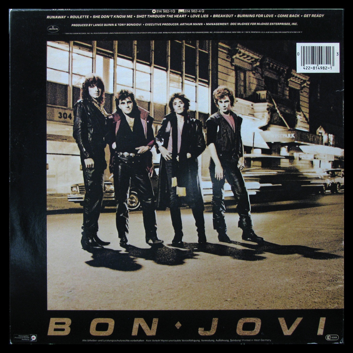 LP Bon Jovi — Bon Jovi фото 2