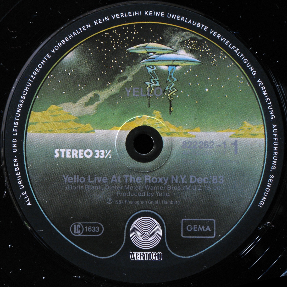 LP Yello — Live At The Roxy N.Y. Dec 83 (maxi) фото 2