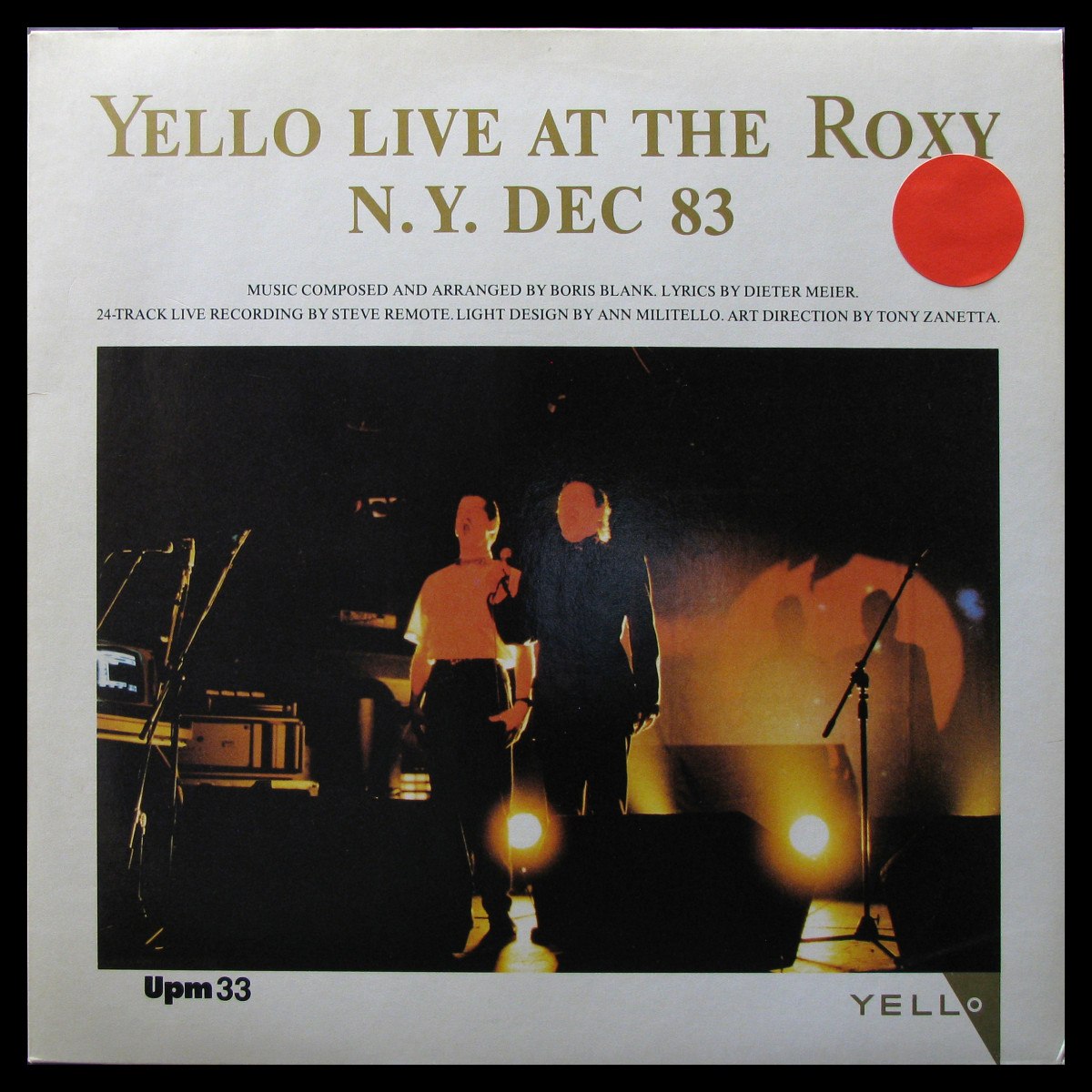 LP Yello — Live At The Roxy N.Y. Dec 83 (maxi) фото