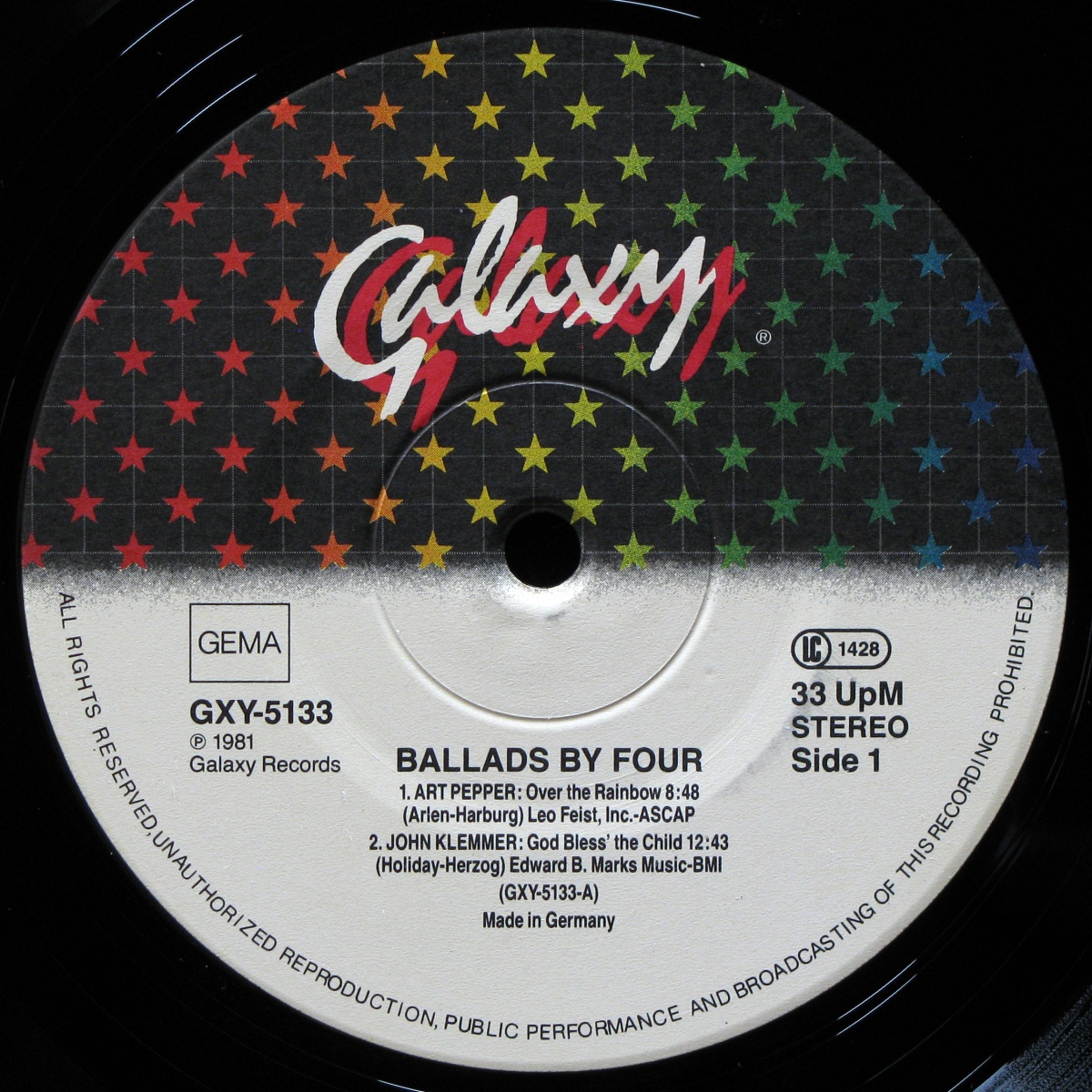 LP Art Pepper / John Klemmer / Johnny Griffin — Ballads By Four фото 2