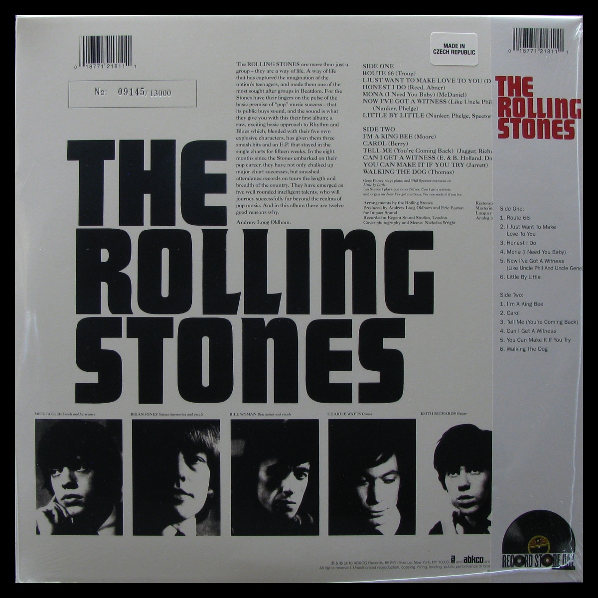 LP Rolling Stones — The Rolling Stones (coloured vinyl, mono) фото 2